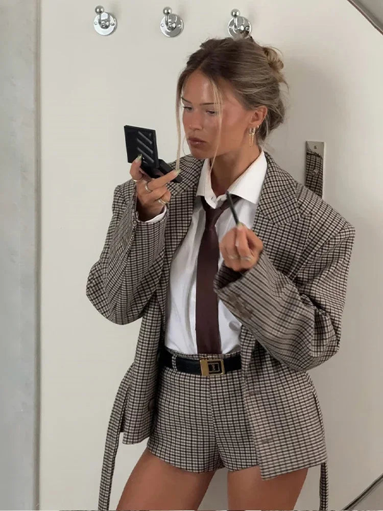 Cambridge Checked Blazer Set