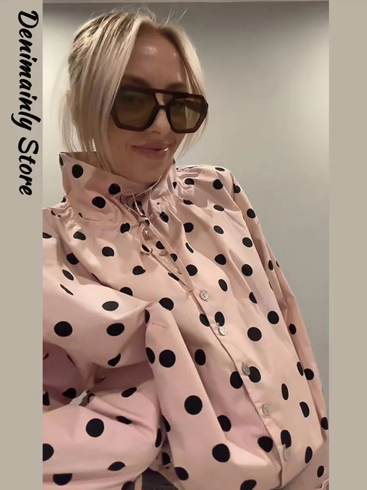 Rosé Polka Dot Jacket