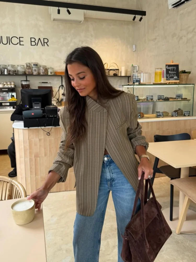 Vienna Pinstripe Blazer